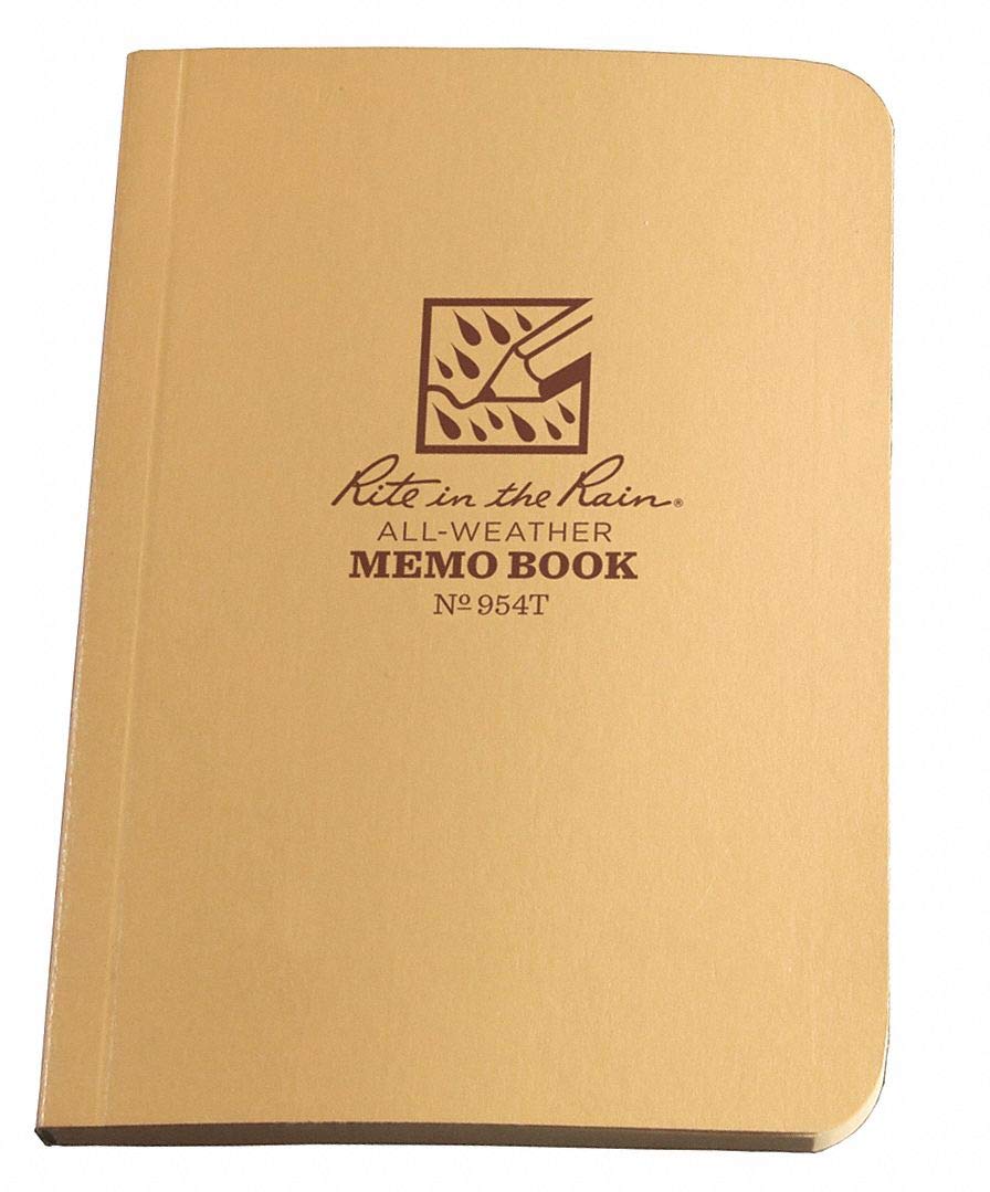 All Weather Memo Book, Univ, 31/2 x 5 in