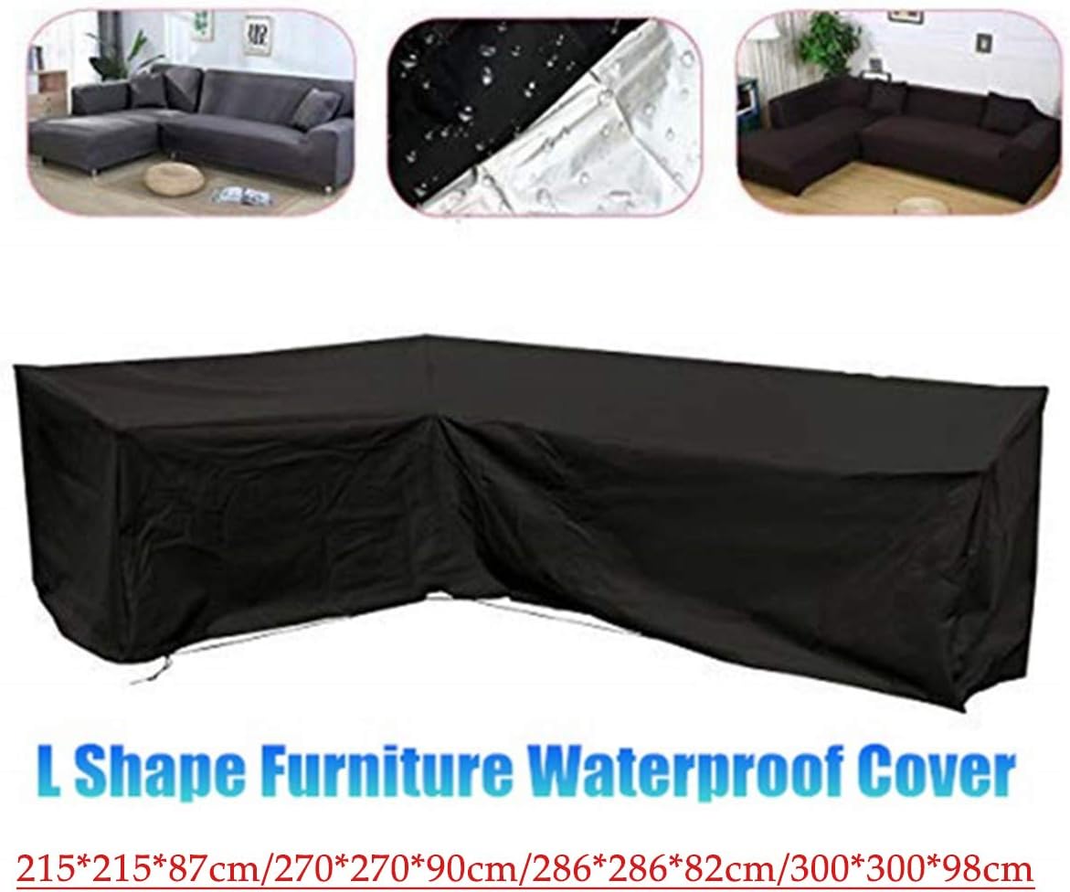 Garden Patio L Shape Waterproof Garden Rattan Furniture Cover Outdoor Patio Sofa 300 300 98cm Na Ribe Dk