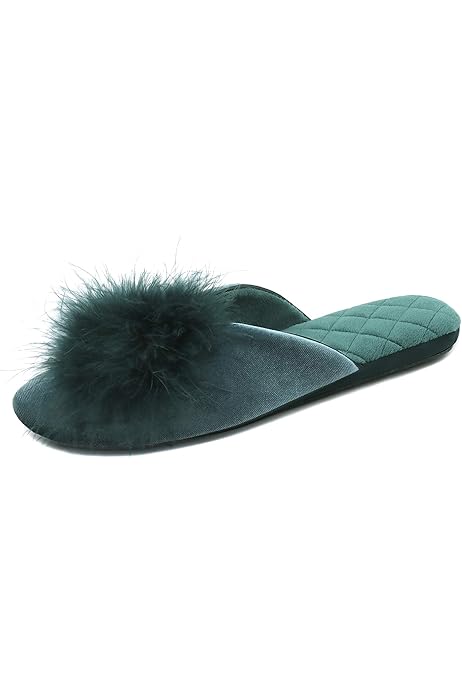 feather house slippers