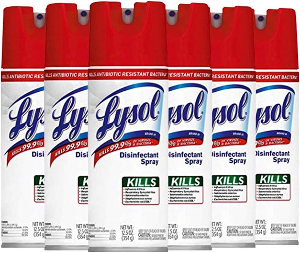 Lysol Spray Original 12.5oz (Red) (6 Pack)