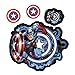 Captain America with American Star Red White Blue Shield Marvel Comics Avengers Assemble Movie Auto Car Truck SUV Vehicle Garage Home Office Wall Decal Sticker - 4pc Stick Onz
