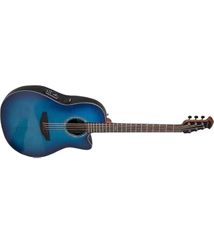 Amazon.com: Ovation CE44P-BLFL-G Celebrity Elite Plus Blue Flamed