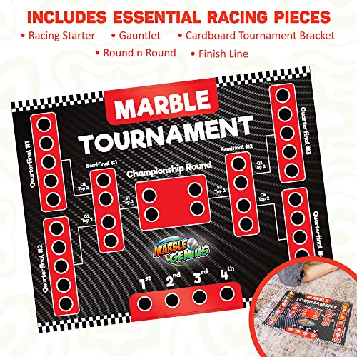 Marble Genius Marble Run Racing Set 125Piece Marble Run Racing Set
