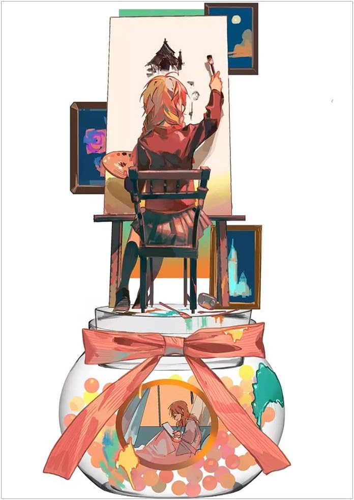 Quero Jom91 Anime Toilet Bound Hanako-kun Poster Decorative Bedroom Painting 42 x 30 cm(3)
