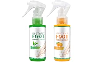 Instant Foot Peeling Spray, Peele Foot Spray, Coconut + Aloe, Cool＆Drench Feet in Hydration, Peel-Off Dead Skin & Calluses - 