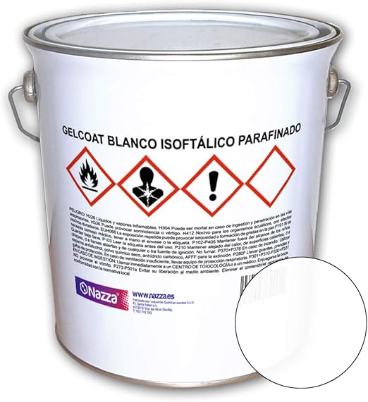 Gelcoat Isoftalico Paraffinato 1 KG - Bianco RAL 9010, Per Uso Nautico E Protezione UV - Foto 8
