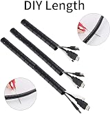 MOSOTECH Cable Tidy Sleeves 2x60" Black Cord Organizer for PC TV Computer Home view 4