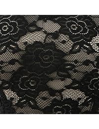 BOKALY Vestido de cóctel vintage floral de encaje para mujer