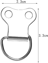 nuoshen 25pcs Heavy Duty Picture Frame Hanging Rings with Screws D-Ring view 4