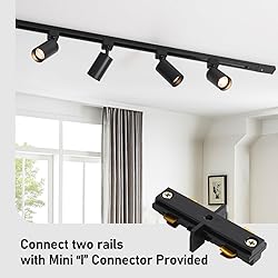 Hiiglxii 6-Light LED Track Lighting Kit with 6.6FT