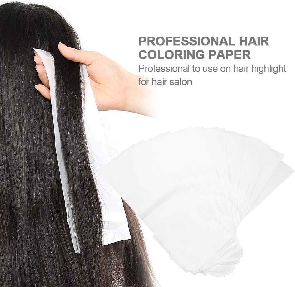 100Pcs Hair Dye Paper Hair Coloring Paper,Hair Foils Dyeing Separating Sheet Professional Salon Hair Dye Paper Recycleable Dyeing Color Highlight Paper - Image 4