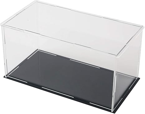 Amazon Co Jp Xingll ディスプレイケース 透明フィギュアケース クリアプロテクション防塵ボックス フィギュアグッズ車両記念品 おもちゃ収納用 ブラックカウンタートップ Color Clear Size 18x14xcm ホーム キッチン