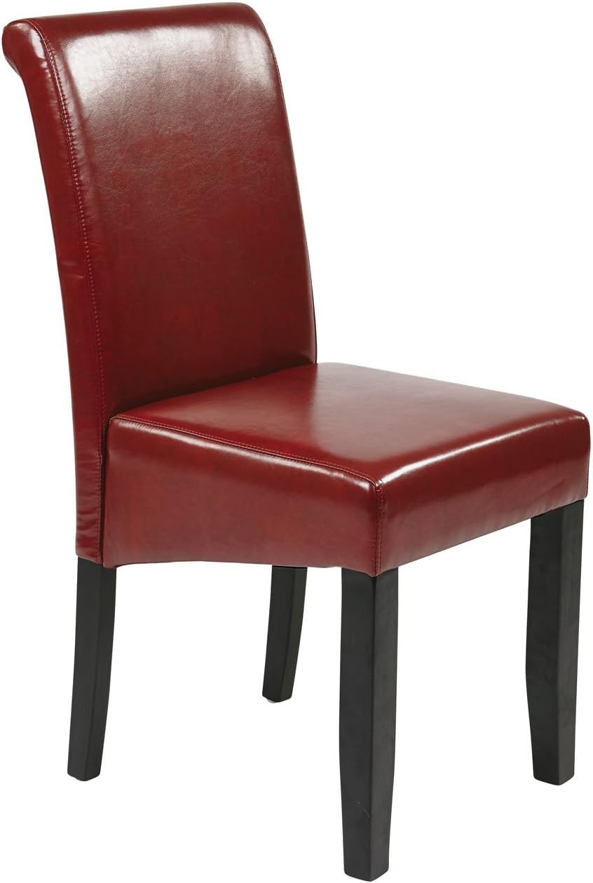 Parsons Stuhlpolsterung: Lederfaserstoff, Purpurrot: Amazon.de: Küche