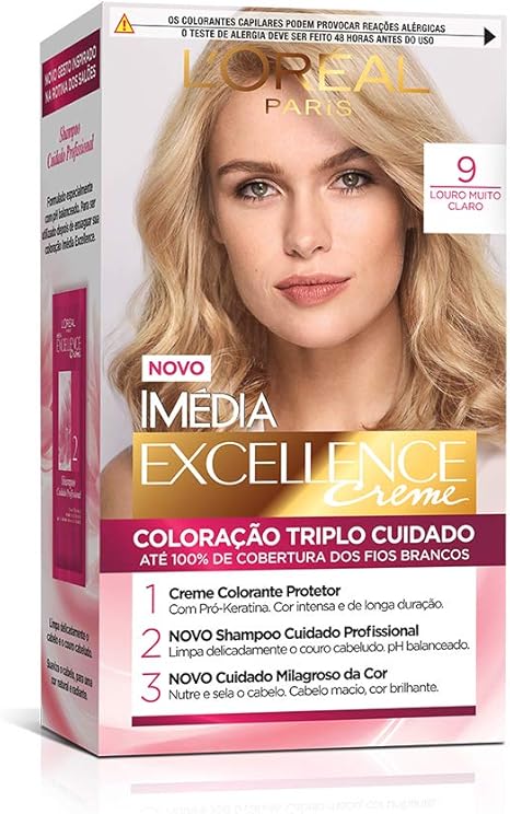 Coloração Imédia Excellence, L'Oréal Paris, Louro Muito Claro, L'Oréal Paris