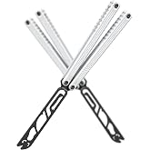 Nabalis x Seongbae &mdash;Cat Trainer Butterfly Knife Balisong, Channel Design, Teflon Coated, 7075 Aluminum, Lightweight, Balanced, and Fun