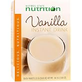 Nutmeg State Nutrition Healthywise - High Protein Instant Drink Mix, 15g Protein, Low Calorie, Low Carb, Low Fat, Gluten Free, Aspartame Free, KETO Diet Friendly, 7 Count Box (Vanilla)