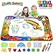 Pipigo Water Doodle Mat Toddler Birthday Toys Gifts Painting Writing Magic Water Drawing Mat Toys for 3 4 5 6 Year Old Girls Boys Large Size 39.3 x 27.6in