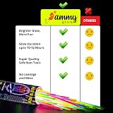 Ammy Glow 200 Premium Glow Sticks Party Pack 8 inch with Connectors Multi view 6
