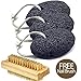 Pumice Stone For Feet (3 Pack) Natural Earth Lava Stone - Pumus Foot Exfoliator Feet Scrubber Rock and Scraper - Great for Dead Skin, Corn, Callus, Callous Removers For Feet, Pumic Foot File Grater