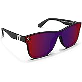 Blenders Eyewear Millenia X2 – Polarized Sunglasses – Flat, Mirrored Lens – 100% UV Protection – For Men & Women