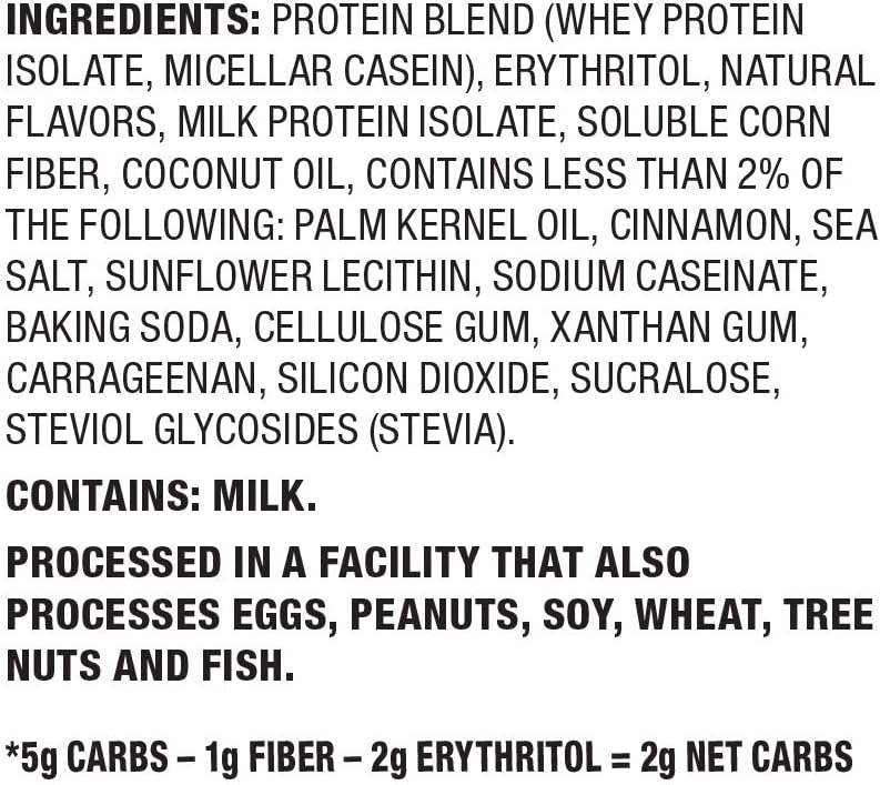 Quest Nutrition Cinnamon Crunch Protein Powder, High Protein, Low Carb, Gluten Free, Soy Free, 25.6 Ounce (Pack of 1): Health & Personal Care