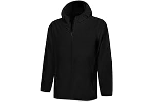 Uno Mejor Men‘s UPF 50+ Long Sleeve Full Zip Light Jacket, UV Protection Sun Shirts with Hoodie, Fishing, Hiking, Athletic