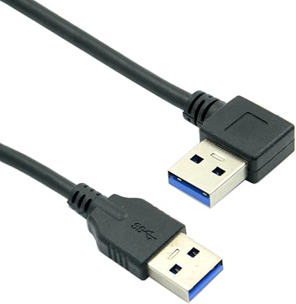 Amazon Usb 3 0 Aタイプオス ストレートaタイプオスデータケーブル90度直角 Chenyang Usbケーブル 通販