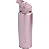 Manna Convoy Straw Double Wall Vacuum Insulated Stainless Steel Tumbler - Shimmer Rose Whisper - 32 oz