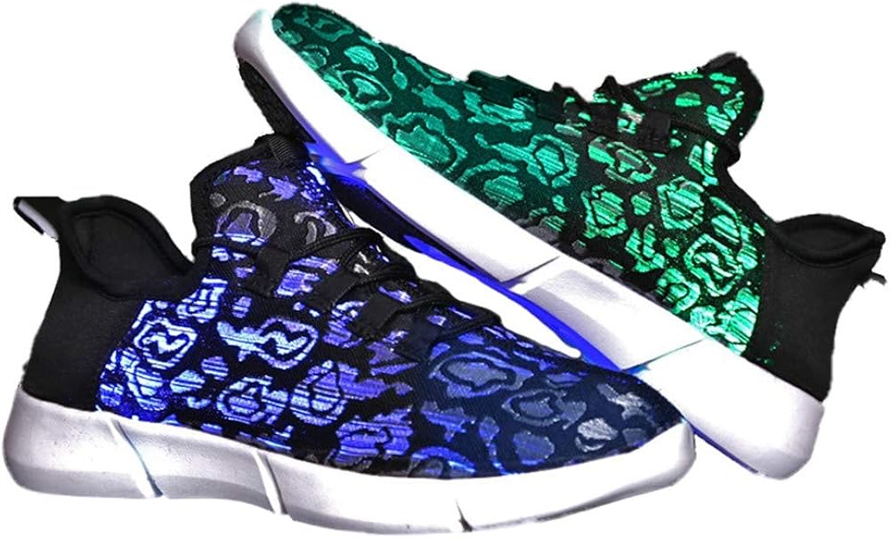 7 Farben LED Schuhe USB Aufladen Leuchtschuhe Damen Herren ...