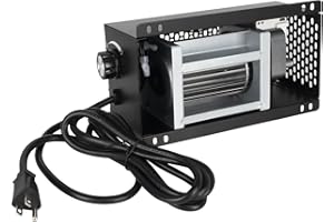DELSBBQ S31105 Speed Variable Fireplace Blower Fan 110V ~ 120V for GHP Group, Majestic Dutchwest Windsor, Monessen, Majestic (MHSC Brands), CFM US Century Plate Steel Freestanding Wood Stove Fireplace