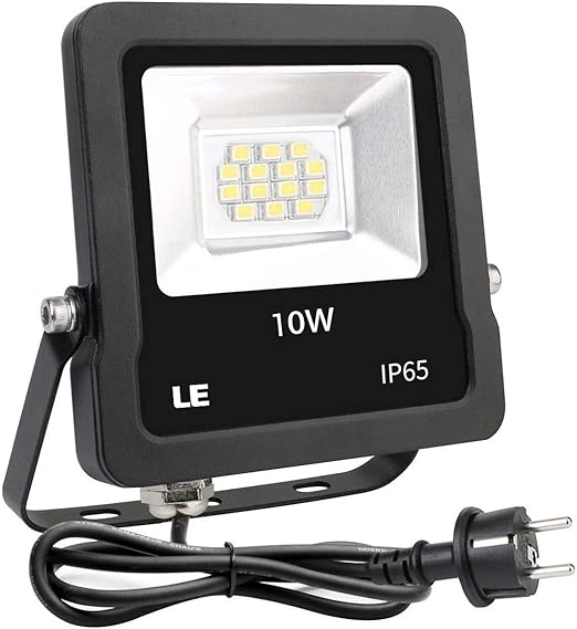 Lighting EVER Foco LED Proyector Exteriores, 10W 800lm Blanco Frío ...