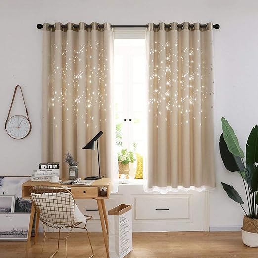 Amaone Curtain For Bedroom Eyelet Curtain Blackout Curtains