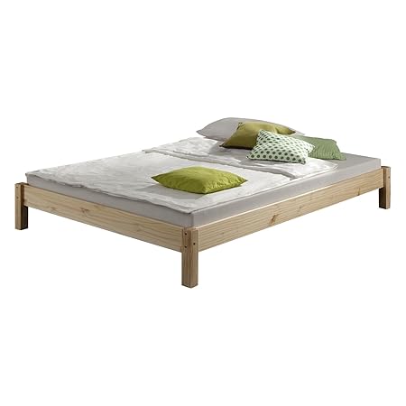IDIMEX Futonbett Bett Einzelbett Massivholzbett Taifun,Kiefer, Natur lackiert, 120 x 200 cm