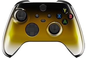 Custom Controllerzz Wireless Controller for Microsoft Xbox Series X/S & Xbox One - Custom Soft Touch Feel - Custom Xbox Series X/S Controller (X/S Gold Fade)