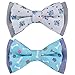 Blueberry Pet Gift Box with Pack of 2 Handmade Dog Cat Bow Tie, Go for Fun Designer Bowtie Set, 4