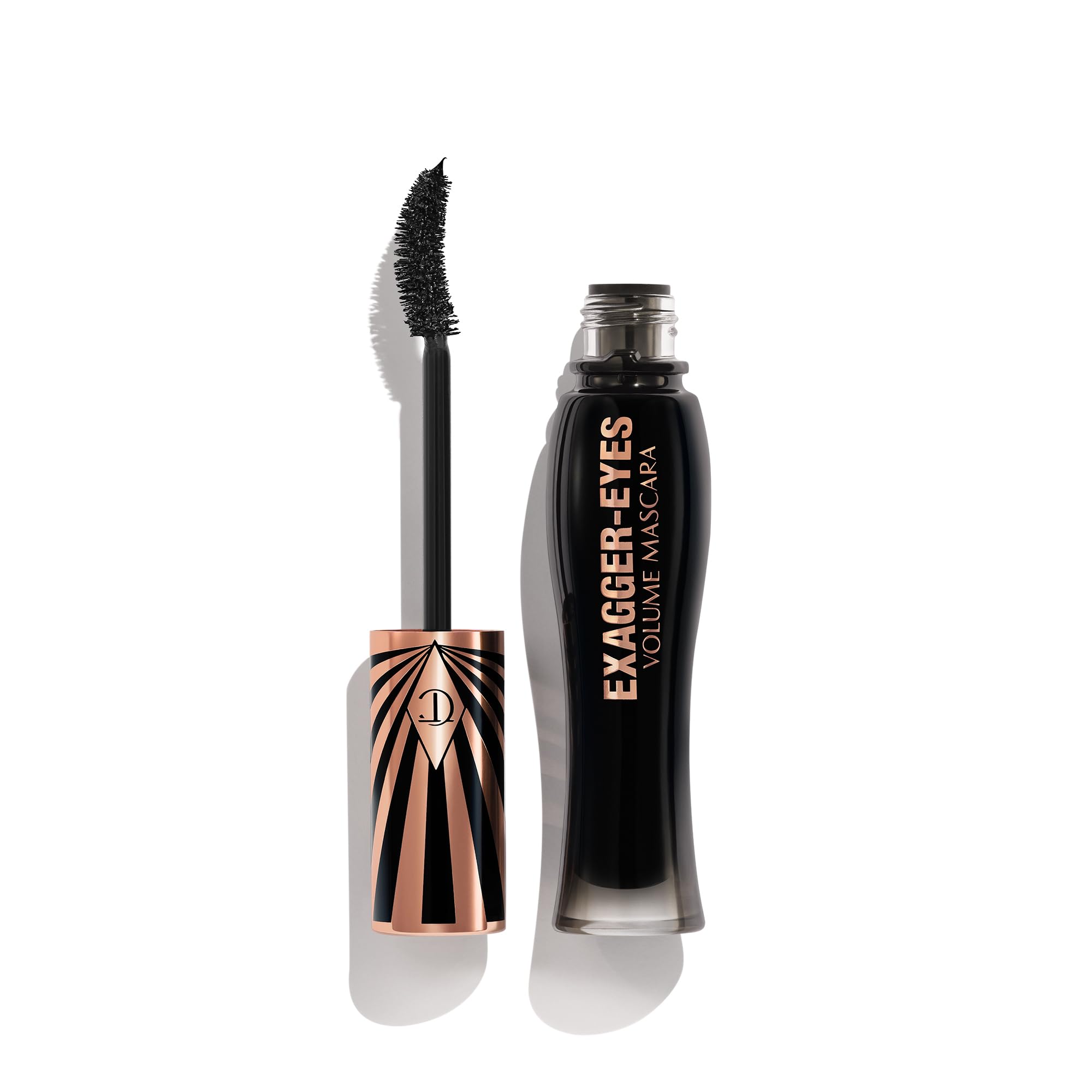 Photo 1 of Charlotte Tilbury Exagger-Eyes Volume Mascara - Volumizing Black Mascara with 28-Hour Smudge-Proof & Flake-Proof Wear - Designed with a Ultra-Curved Brush