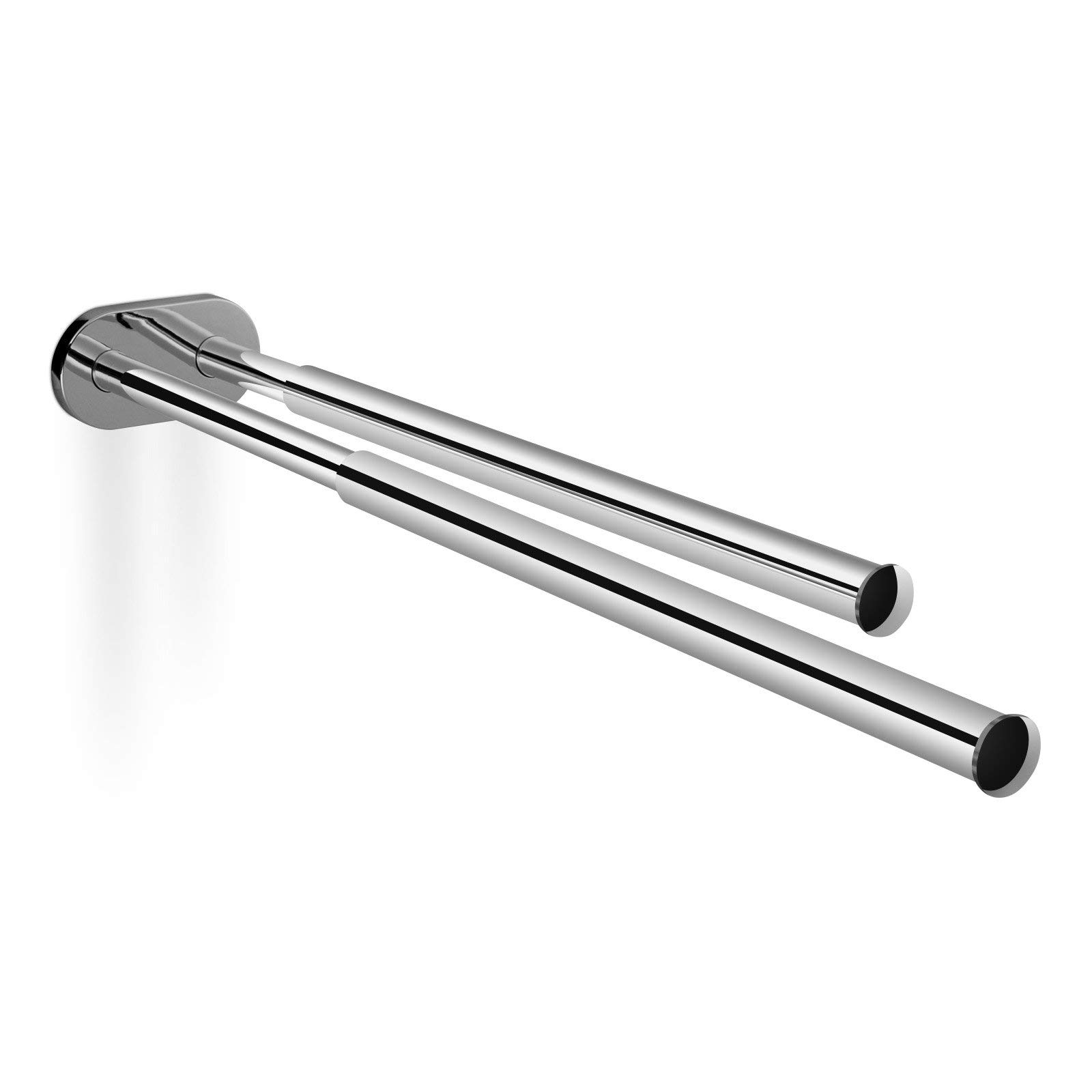 Towel Holder Towel Rail extendable 2-arms Extendible 325-565 mm Ø-bar 19mm Wall Mounted Chrome Polished by SO-TECH®