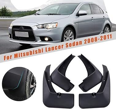 Amazon Com Car Mudguards For Mitsubishi Lancer 9 2008 2011 Car Mudguards Fender Splash Guards Mud Flaps Accessories Front And Rear Set Of 4pcs Automotive