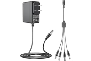 Omilik 6FT UL Listed AC Adapter Compatible with Lemax # 74707 74706 4.5 VOLT Spooky Town Accessory Lemax Christmas Village Accessory 74227 74228 74231 54387 54388 74201 with 4 Long Output Jacks