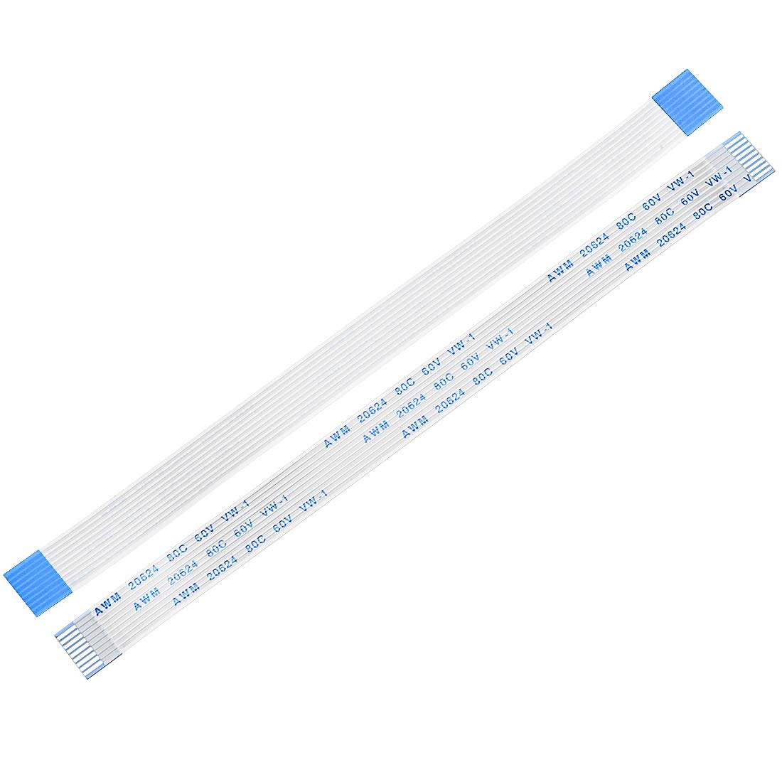 sourcing map Flexible Flat Cable,150mm 1mm Pitch 9 Pins FPC FFC Flexible Ribbon Cable for LCD TV Car Audio DVD Player 5Pcs (A type)