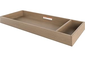 Child Craft Universal Changing Table Topper, Convert Dresser into a Changing Table Surface, Securely Attaches, Non-Toxic, Baby Safe Finish (Nutmeg)