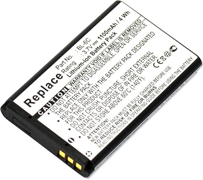Bl 6c аккумулятор размеры