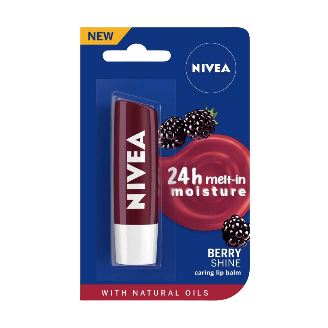 Nivea Lip Care Fruity Shine, Blackberry 