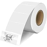 JOYIT 2" x 1'' Clear Thermal Labels - 300pcs Rectangle Thermal Printer Labels, Waterproof Thermal Printer Stickers for Logo Design, Name/Price Tag, Thanks Card, Address, QR Code, 300 Rolls (Clear)