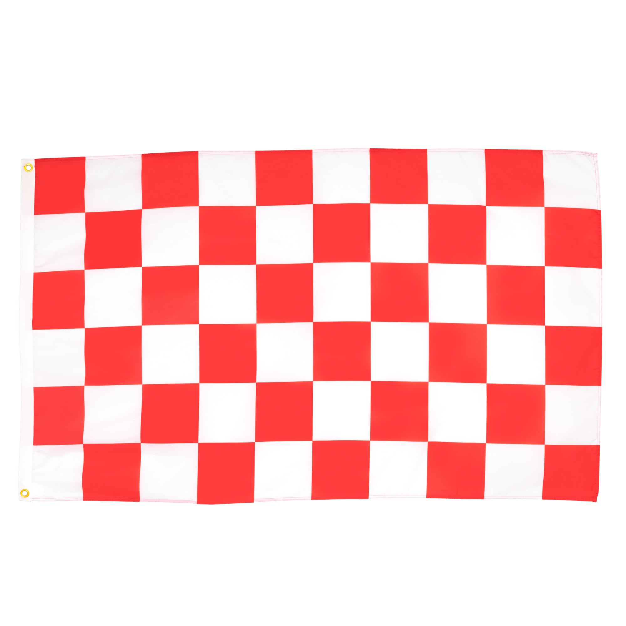 AZ FLAG - Red And White Check Flag - 2x3 Ft - 100D Polyester Checkered Racing Banner with Two Metal Grommets - Fade Resistant - Vivid Colors - 2' x 3' Feet - 90x60 Cm