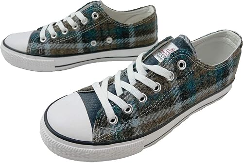 Amazon ハリスツイード スニーカー レディース Gray M 約23cm 23 5cm Harris Tweed ハリスツイード スニーカー
