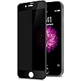 TECHO Privacy Screen Protector for iPhone SE 2022/2020 iPhone 8 7 6s 6, Anti Spy 9H Tempered Glass, Edge to Edge Full Cover Screen Protector [Anti-Fingerprint] [Bubble Free] [Full Coverage] (Black)