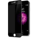 TECHO Privacy Screen Protector for iPhone SE 2022/2020 iPhone 8 7 6s 6, Anti Spy 9H Tempered Glass, Edge to Edge Full Cover Screen Protector [Anti-Fingerprint] [Bubble Free] [Full Coverage] (Black)