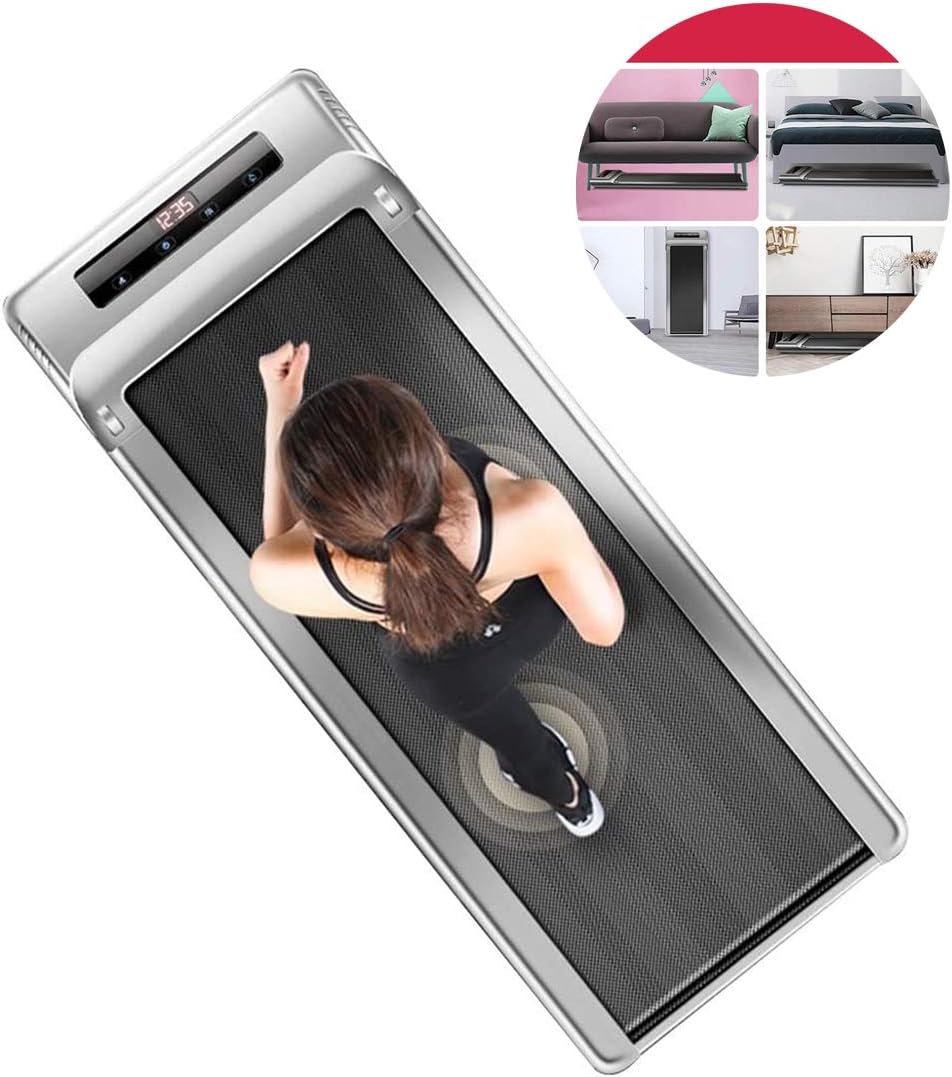 LUHUIYUAN Mini Folding Treadmills for Home Office, Home Walking Jogging Machine Flat Fitness Equipment Sports Exercise Machine Small Silent Walking Machine