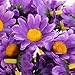 50 Pieces Sunflower Artificial Silk Flower Heads Craft Wedding Party Home Decor (Purple)